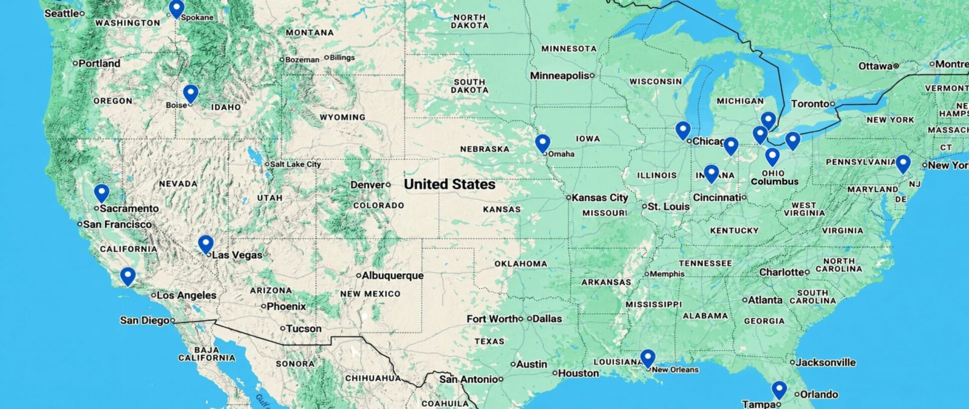 World Bridge Partners USA office map